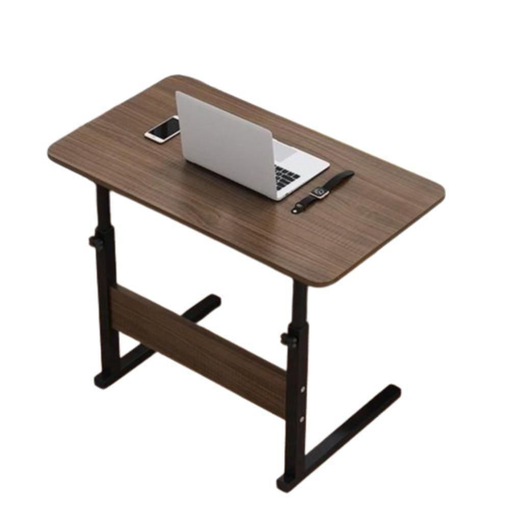 Mesa Para Computador Notebook Com Rodinhas Altura Ajustavel Multifuncional Jantar Cama Sala Marrom