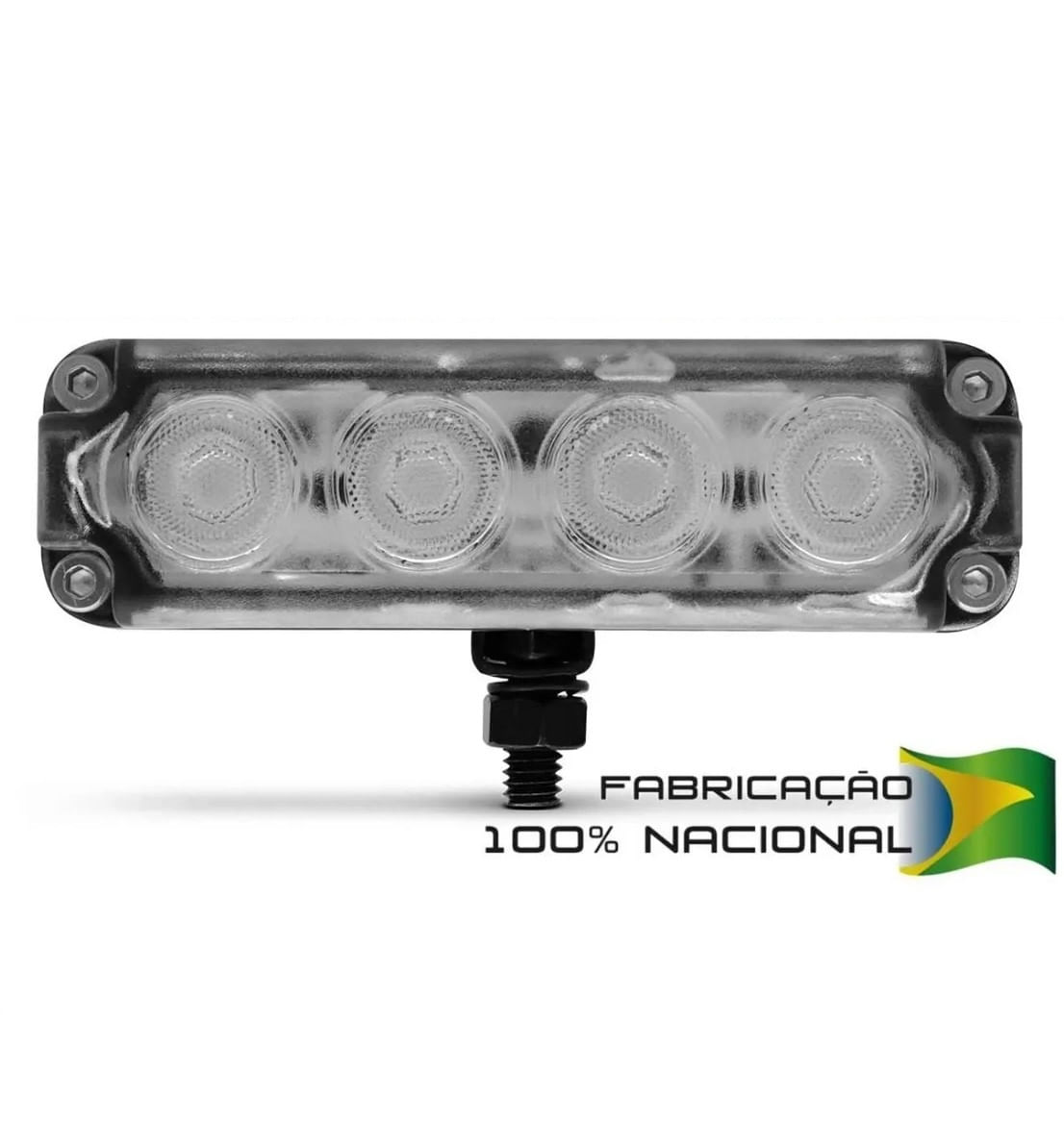 Farol Slim Strobo Estrobo Safetycar Luz Milha Power Led Vermelho Unitário (Peça)