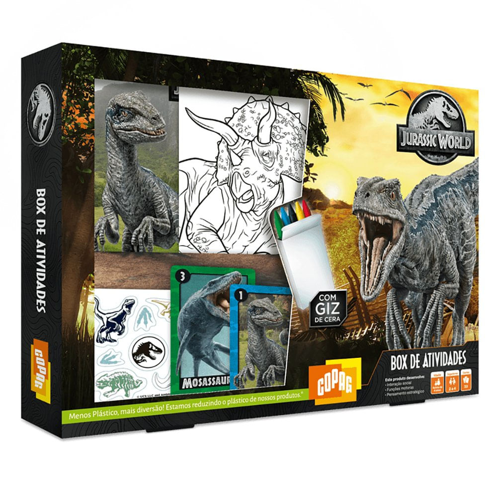 Box de Atividades - Jurassic World - 30722 - Copag