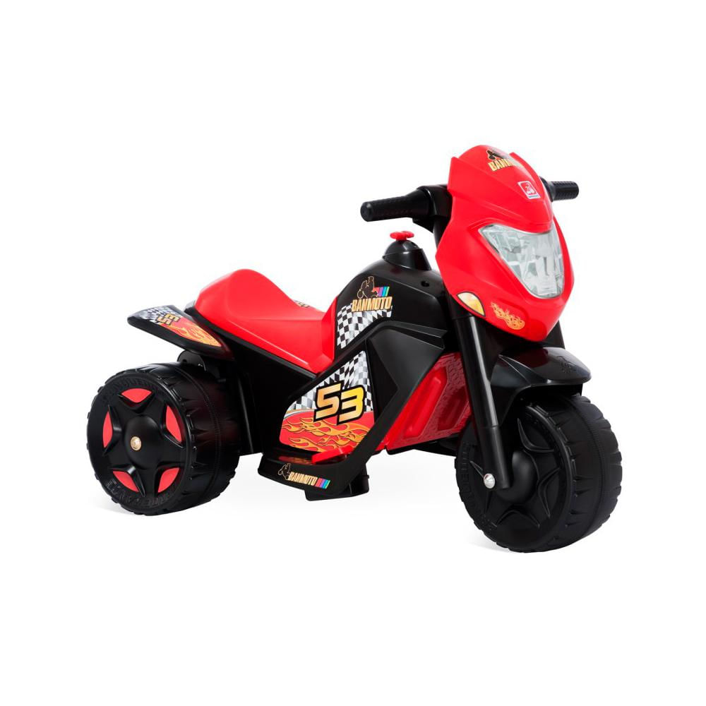 Ban Moto Elétrica 6V Preta - Bandeirante