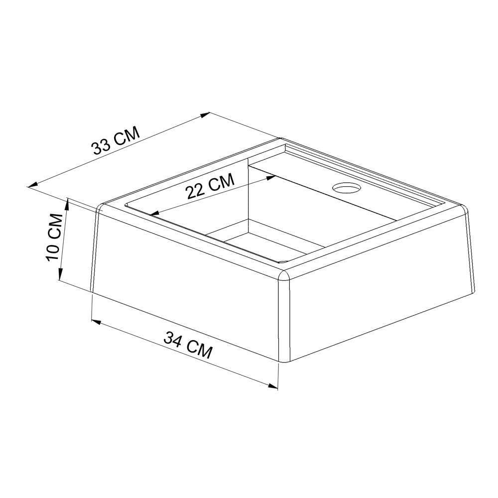 Kit Gabinete E Cuba Para Banheiro P1038c Grafite Pp Milani Store Grafite