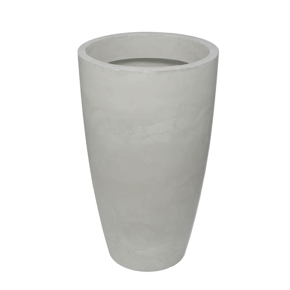 Vaso Verona Redondo Alto Brilho 64x110cm Antique Branco