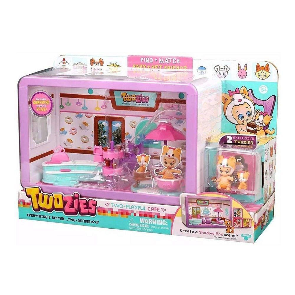 Playset Café Divertido Para Bonecas Twozies Com Personagens