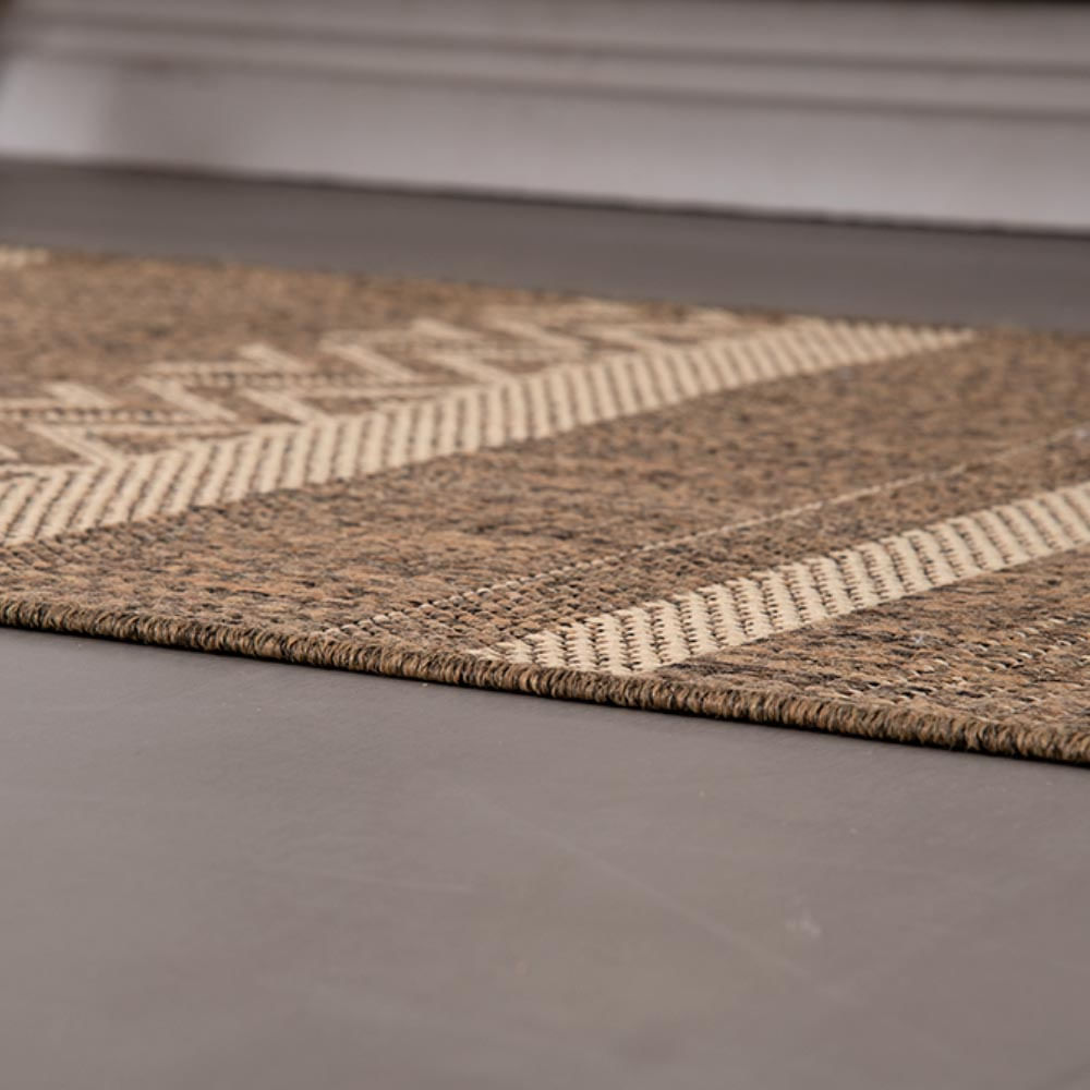 Tapete Passadeira Sisal 3,00m x 66cm Base Antiderrapante Para Corredor Cozinha Quarto Sala - Mescla 1