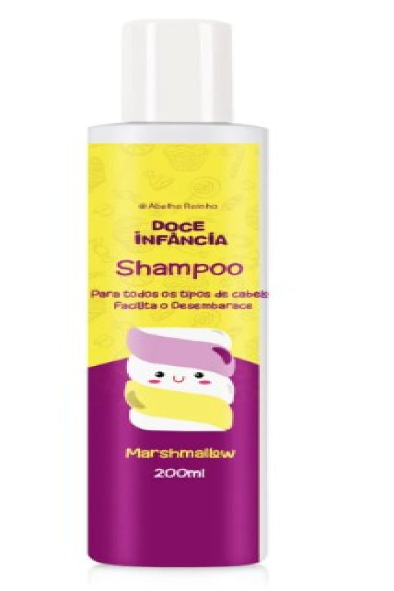 Shampoo Doce Infância Marshmallow 200Ml Abelha Rainha (7070)