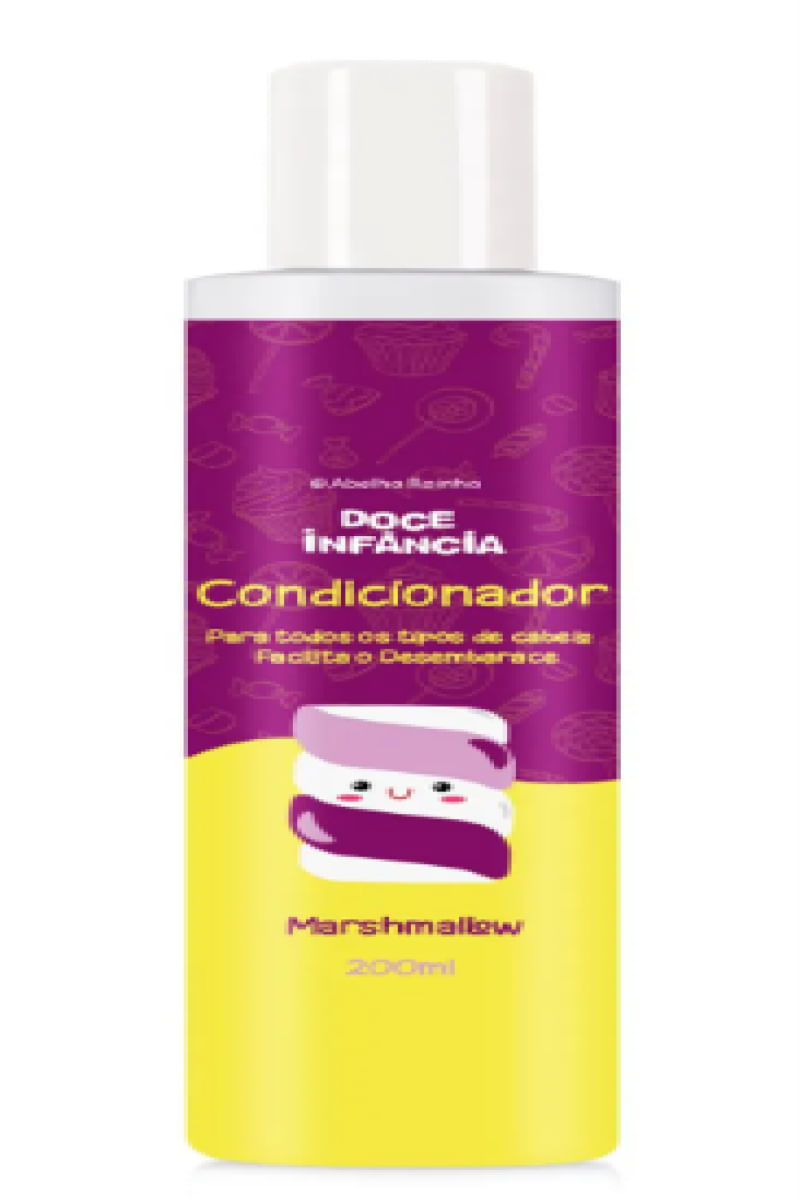 Doce Infância Condicionador  Marshmallow Para Todos os Tipos de Cabelos 200ml (7069)