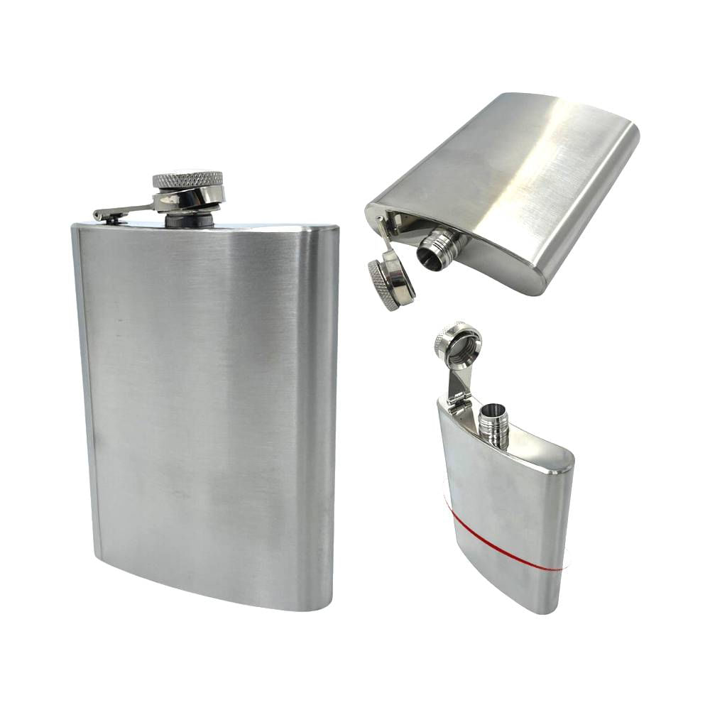 Cantil de Bolso em Aço Inox Premium 230ml Bebidas e Drinks
