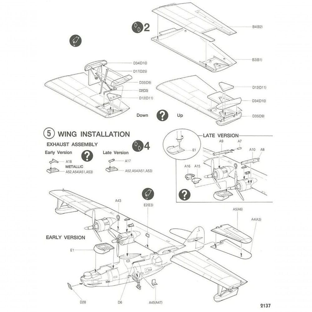 Academy Consolidated Pby-5a Catalina Black Cat 1-72 - Kit de Montagem