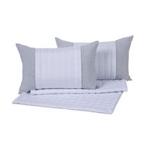 Kit Peseira Copacabana 5 Peças Queen 100% Poliéster Percal 300 Fios Branco