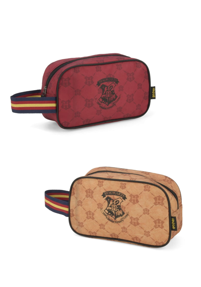 Necessaire Estojo Grande Harry Potter Luxcel NC46759HP Marrom