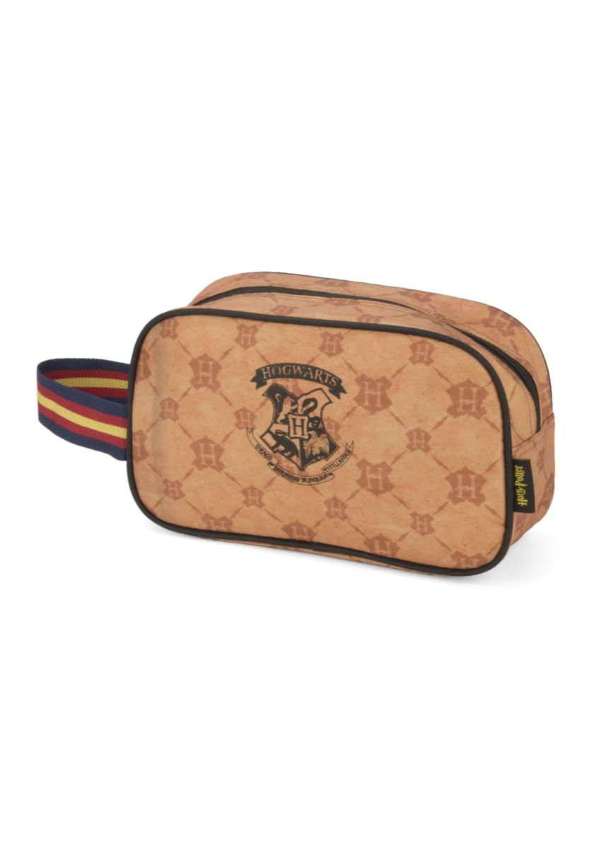 Necessaire Estojo Grande Harry Potter Luxcel NC46759HP Marrom