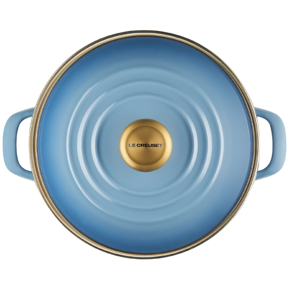 STOCKPOT LE CREUSET EM AÇO INOX ESMALTADO 22CM 7,6L - Azul Chambray