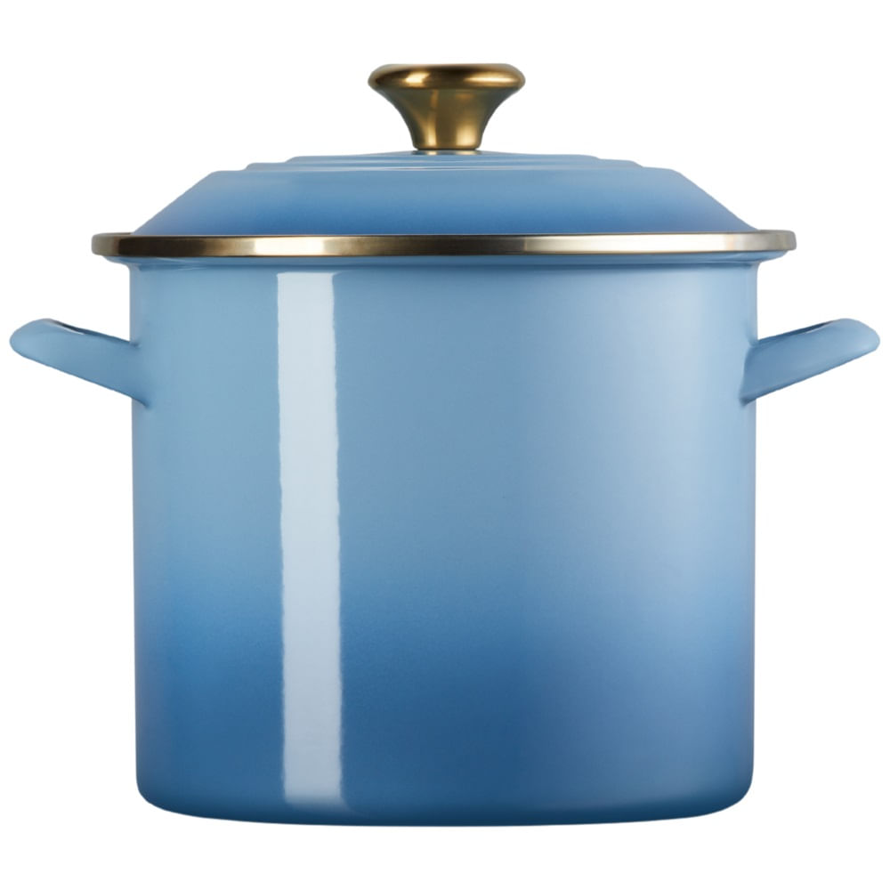 STOCKPOT LE CREUSET EM AÇO INOX ESMALTADO 22CM 7,6L - Azul Chambray