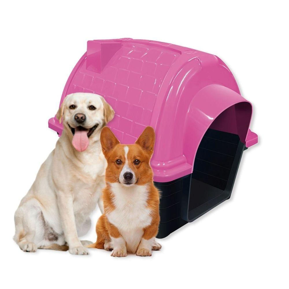 Casinha Pet Iglu N5 Para Cães De Porte Médio E Grande Conforto E Proteção Rosa