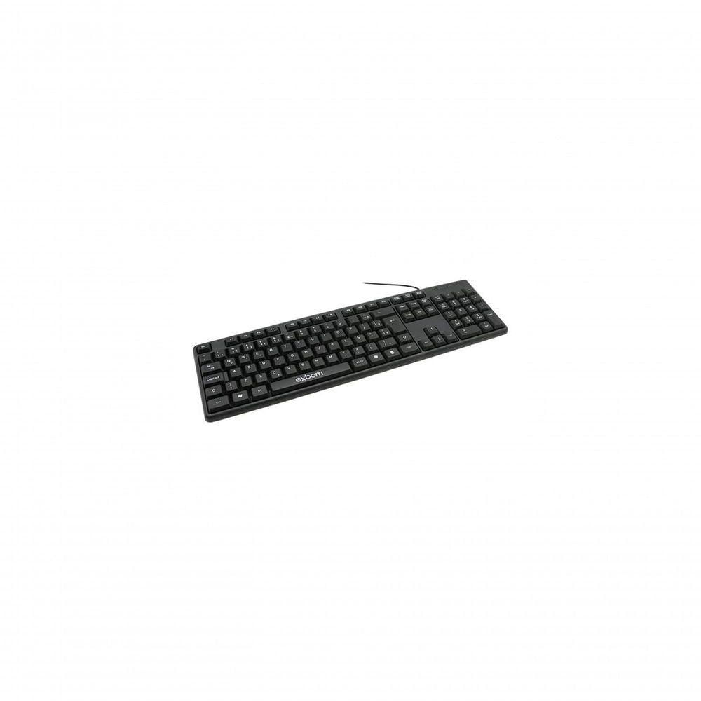 Teclado Usb Slim Abnt2 Bk-103 Exbom