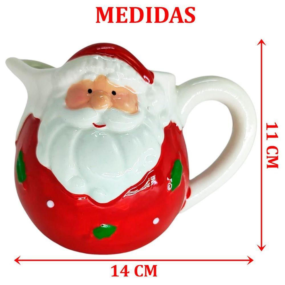 Kit 2 Enfeite Baleiro Açucareiro Decoração Natal Papai Noel