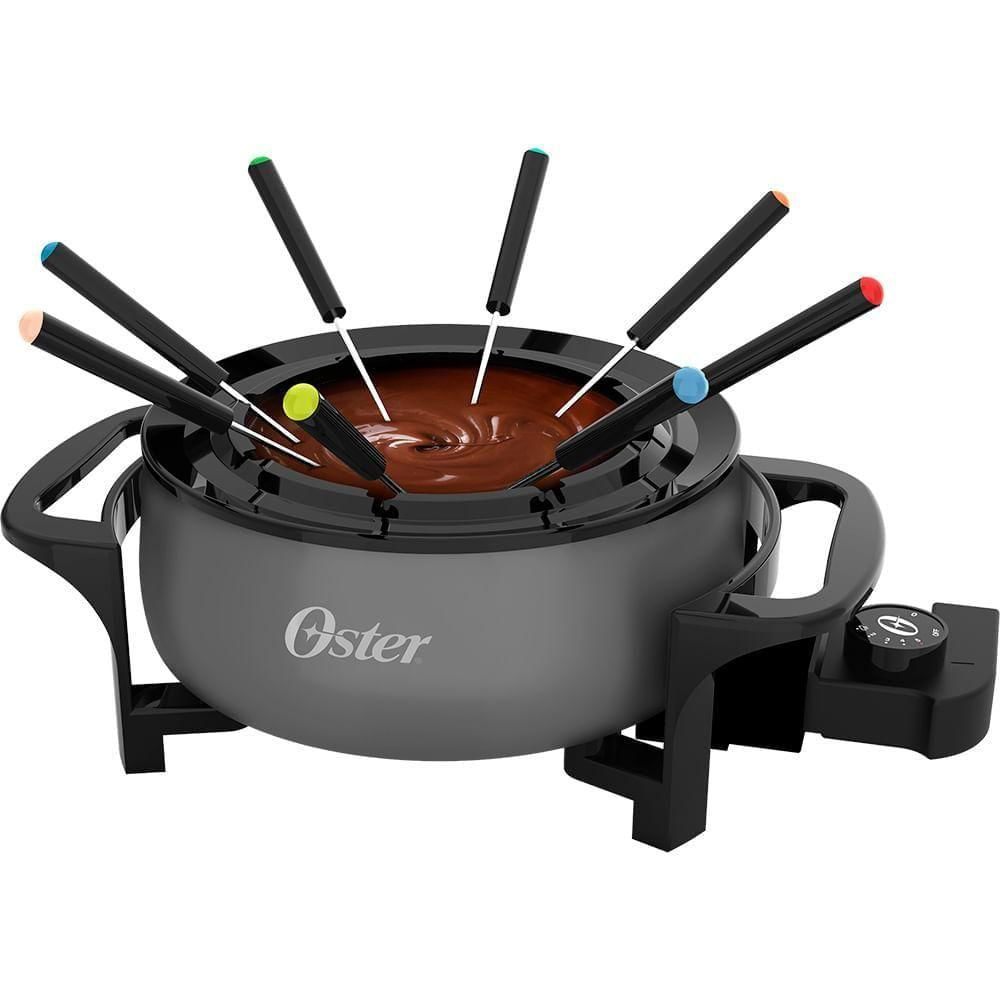 Kit Vinho E Panela Elétrica De Fondue Oster Cinza -127v 110