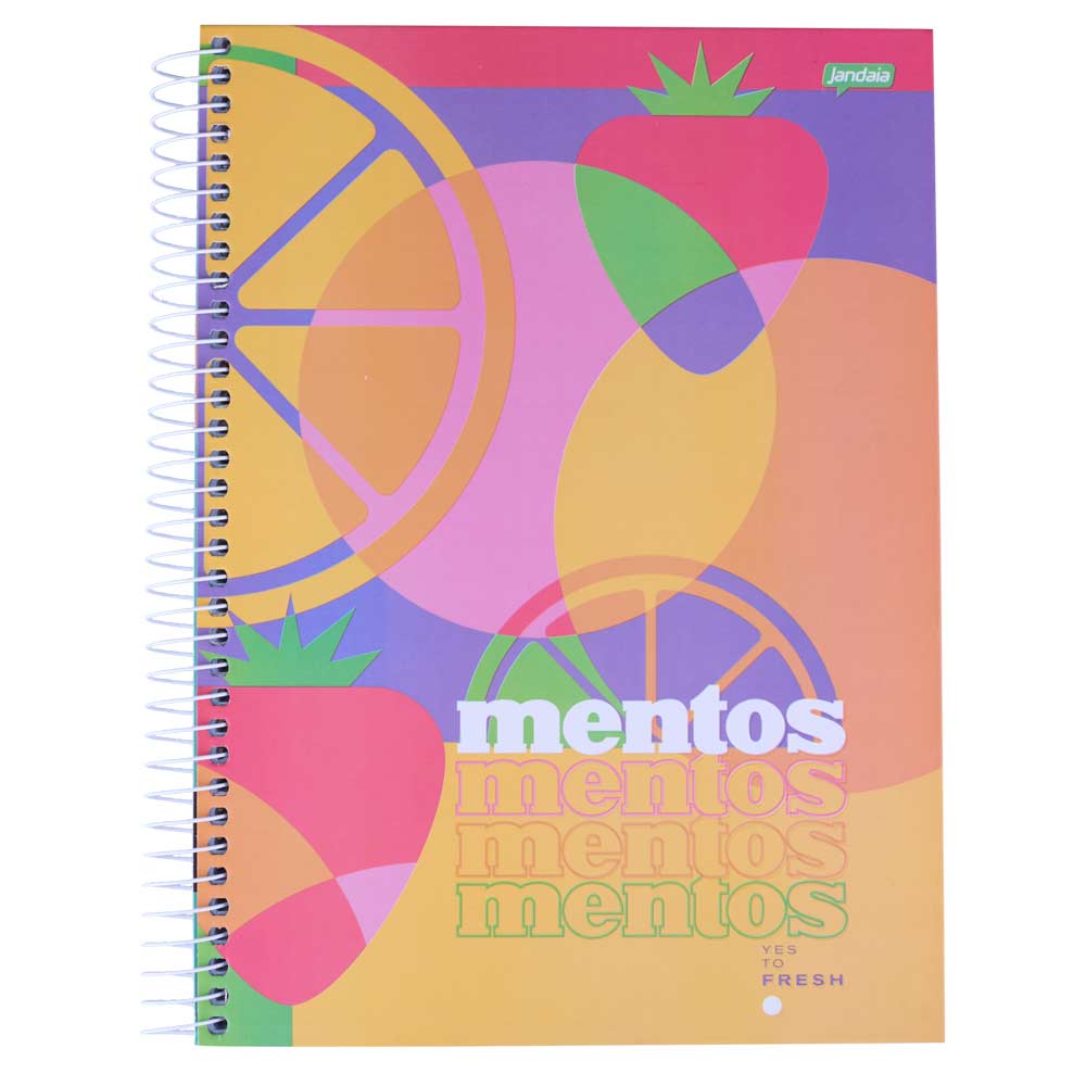 Caderno Universitário Mentos 10 Matérias 160 Folhas Jandaia - Item Sortido