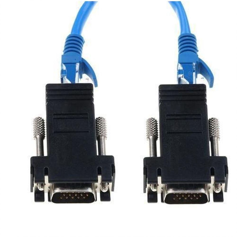 Adaptador Extensor Vga Via Cabo Rede Rj45 - Par