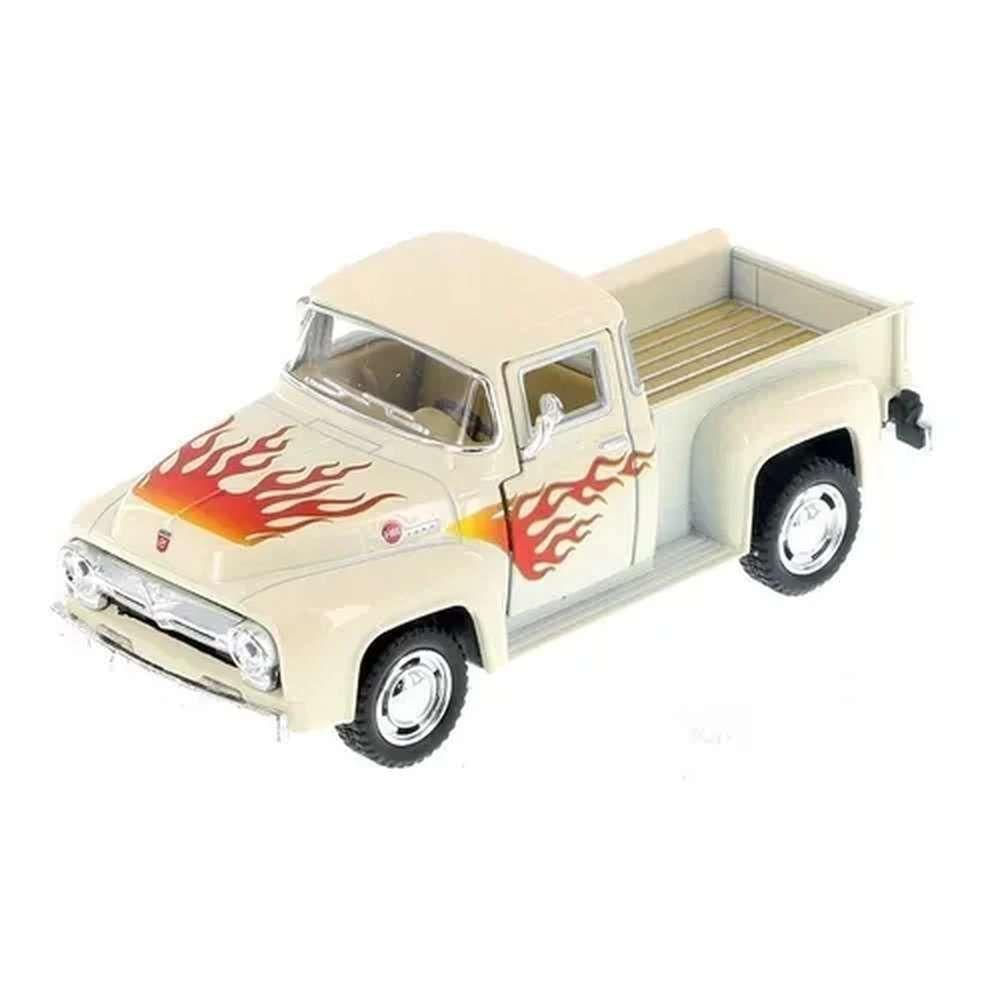 Miniatura Metal Ford Pickup F-100 Branco 1956 Kt5385df