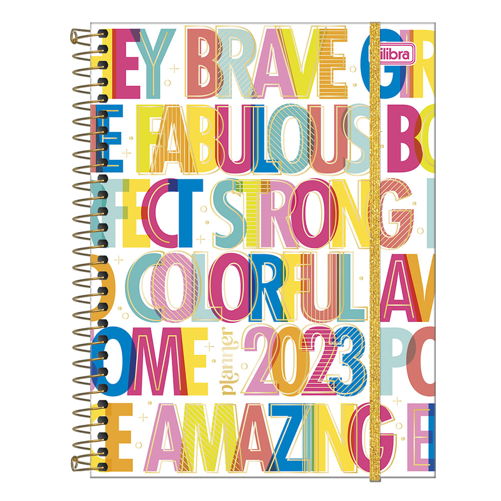 Agenda Planner Tilibra Espiral Capa Dura Be Nice 80 Folhas Capas Diversas - Item Sortido