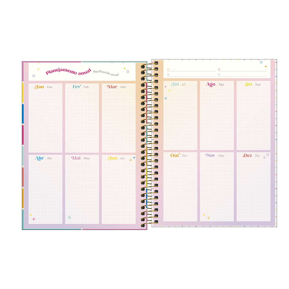 Agenda Planner Tilibra Espiral Capa Dura Be Nice 80 Folhas Capas Diversas - Item Sortido