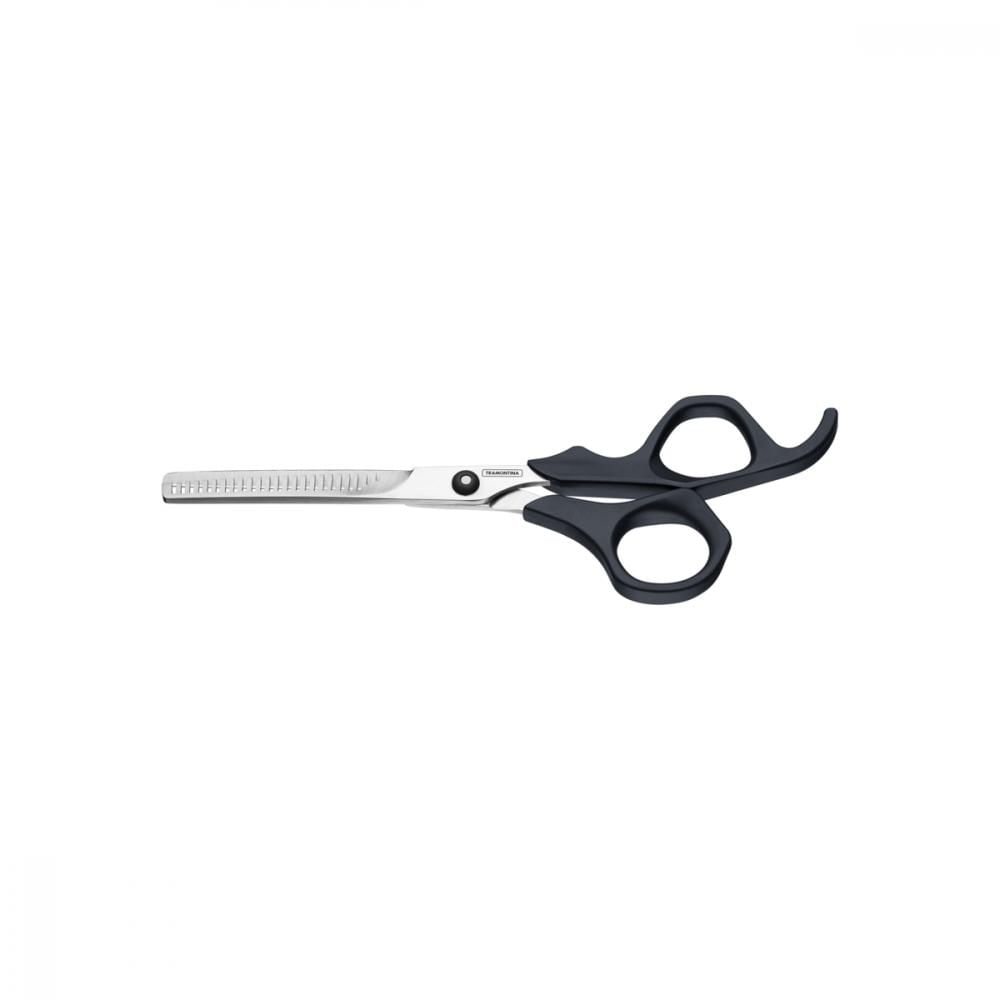 Tesoura para Cabelo Tramontina Supercort com Lamina em Aço Inox com Fio Desbaste e Cabo de Polipropileno Onix 6"