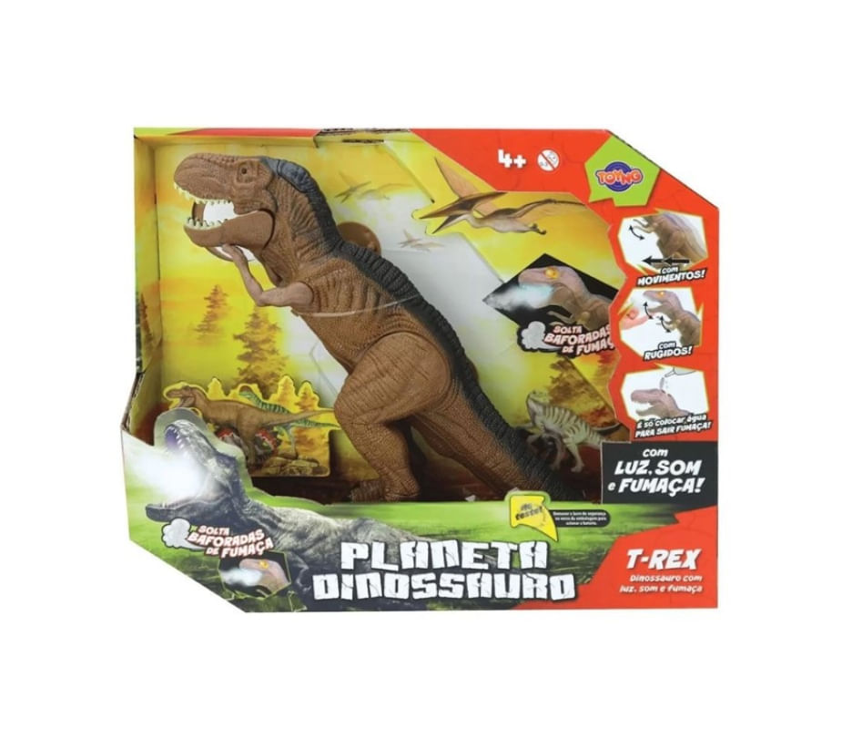 Dinossauro Com Luz Som e Fumaça - Toyng 42492