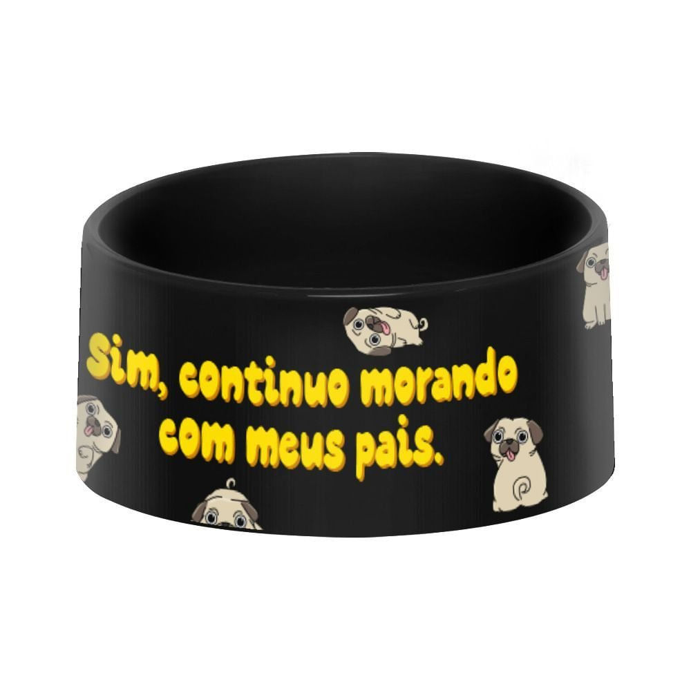 Comedouro e Bebedouro para cães e gatos, modelo AINDA MORO COM OS PAIS