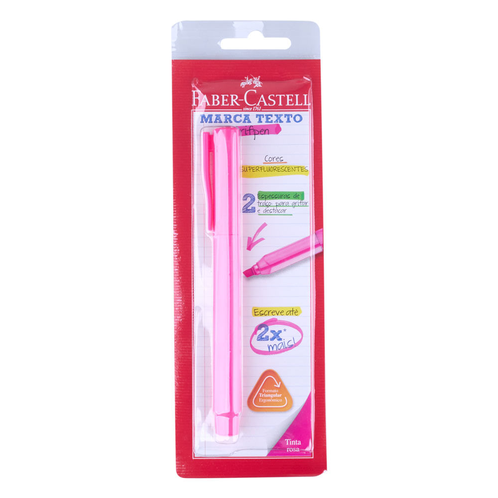 Marcador de Texto Faber Grifpen Rosa