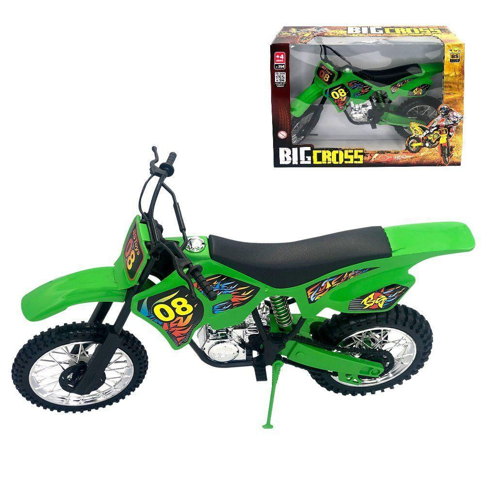 Brinquedo De Motocross Infantil Com Apoio Modelo Verde Para Diversão Sem Limites