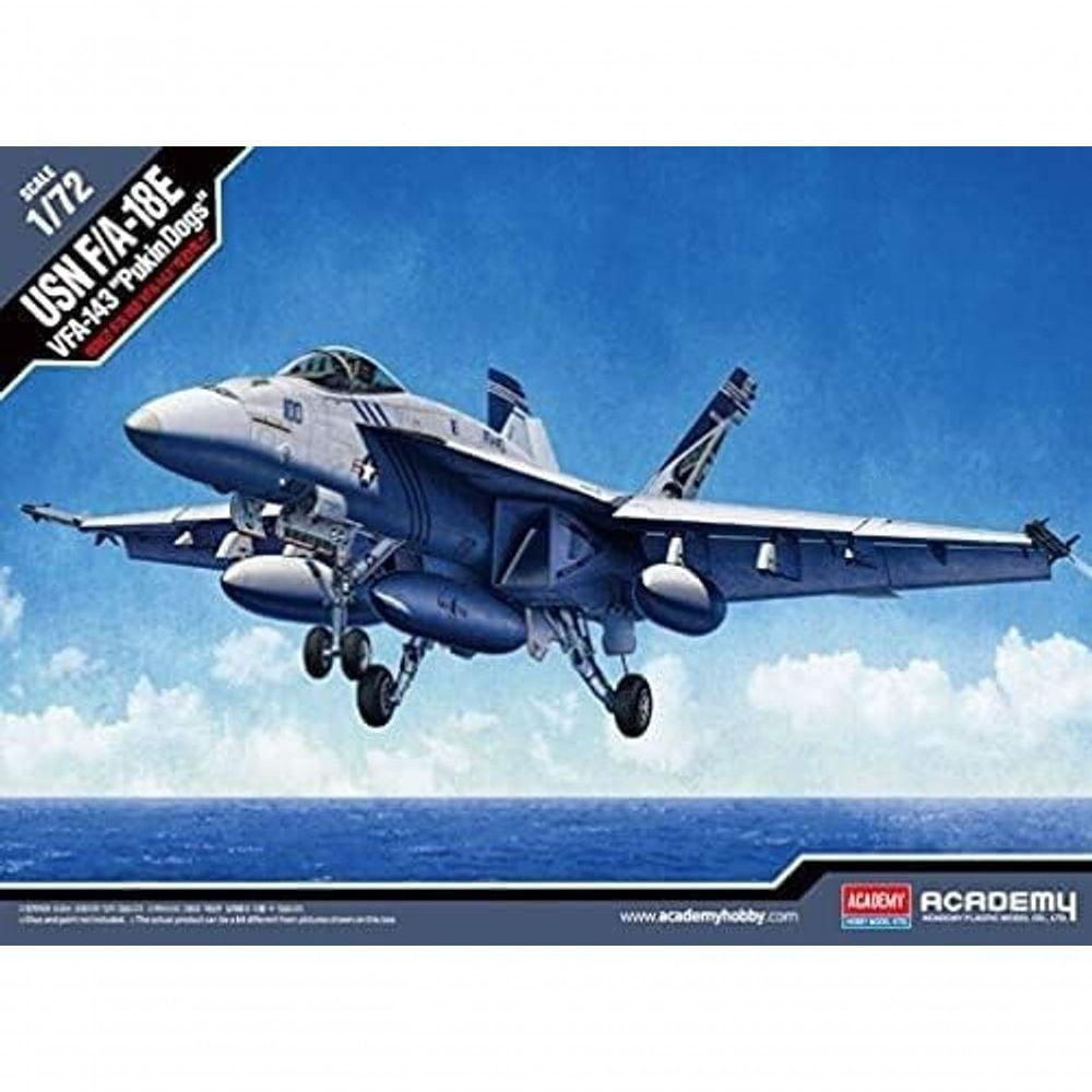 Academy 1-72 F-a-18 Usn Vf-143 Pukin Dogs - Kit de Montagem Para Avião