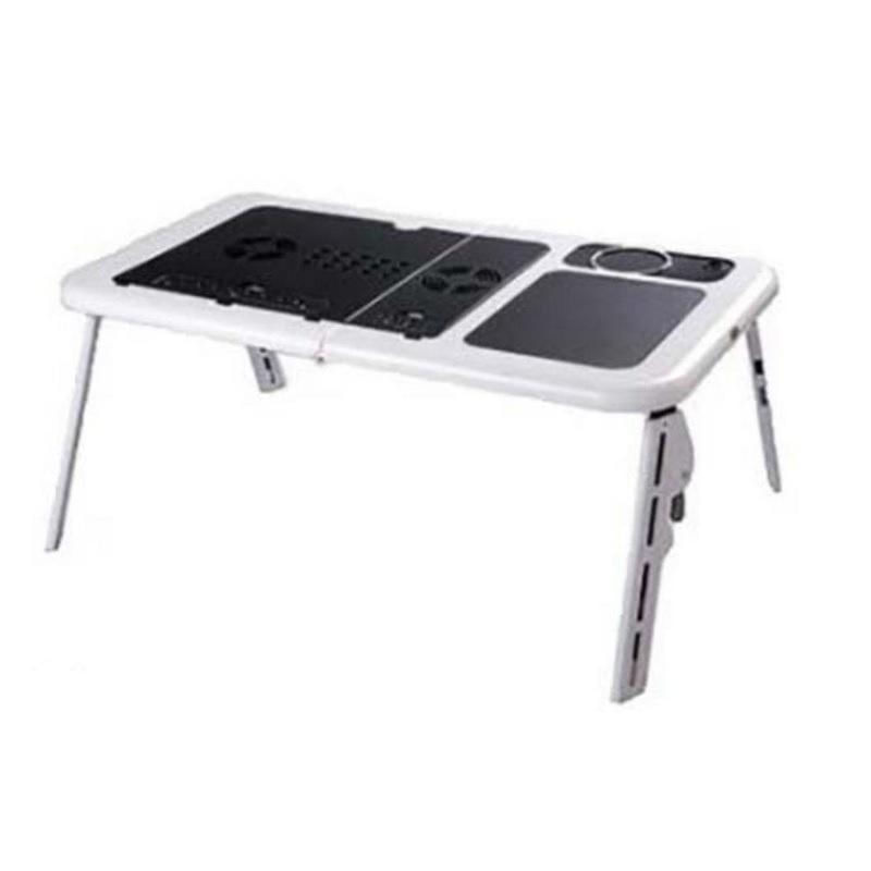 Mesa Dobrável e Ajustável com 2 Cooler para Notebook com Suporte a Copo
