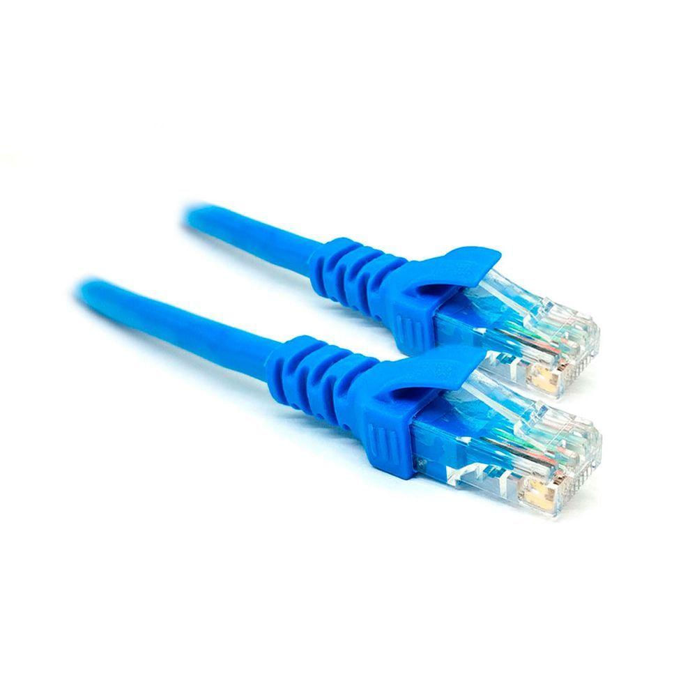 Cabo De Rede Patch Cord Cat5e X-cell, Rj45, 3m, Azul - Xc-cr-3m