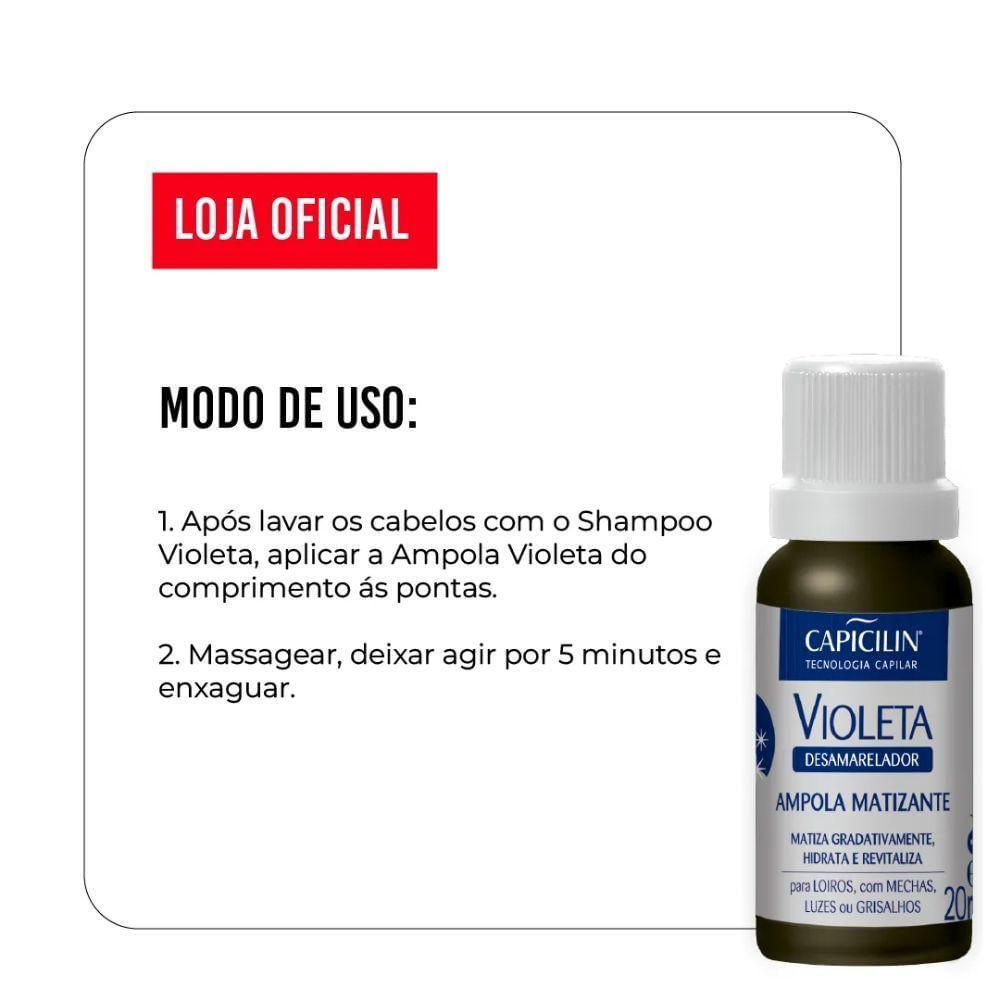 Ampola Capicilin Violeta Desamareladora 20ml