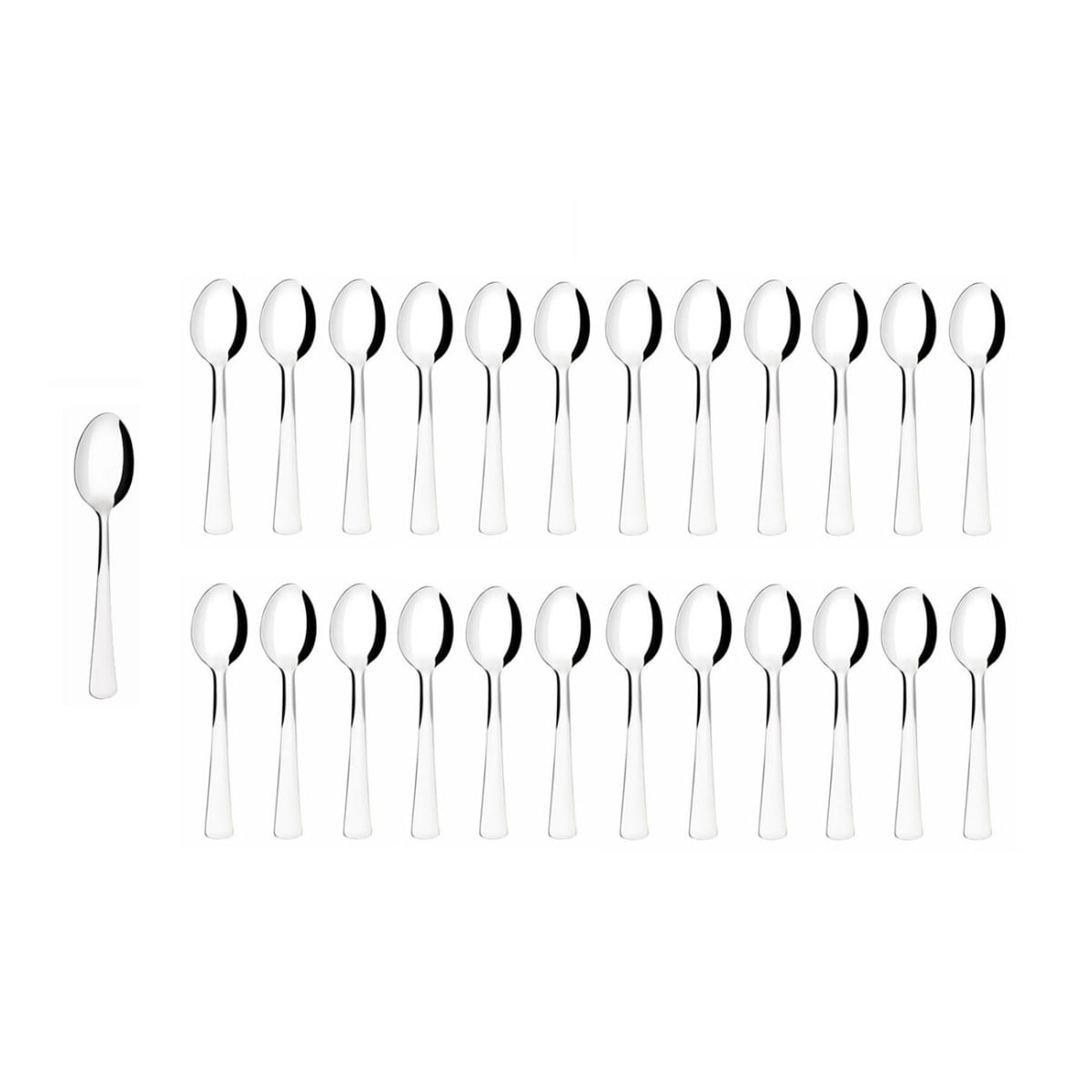 Colher de Cafe Aço Inox Talheres Restaurante Buffet 60un Toronto