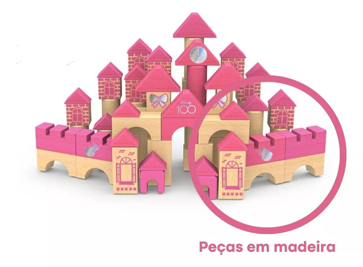 Brincando De Engenheiro 80 pçs Castelo Das Princesas Xalingo