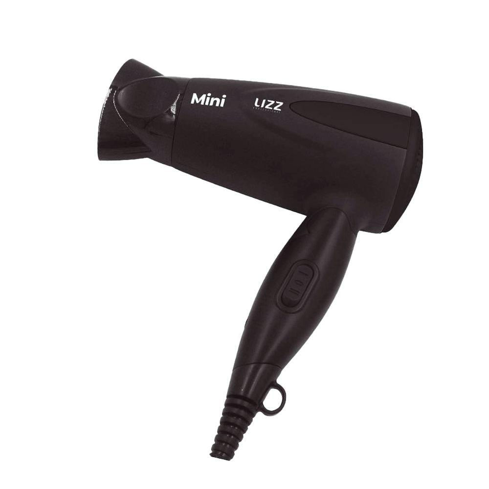 Lizz Mini Preto 1200W Secador De Cabelo Bivolt