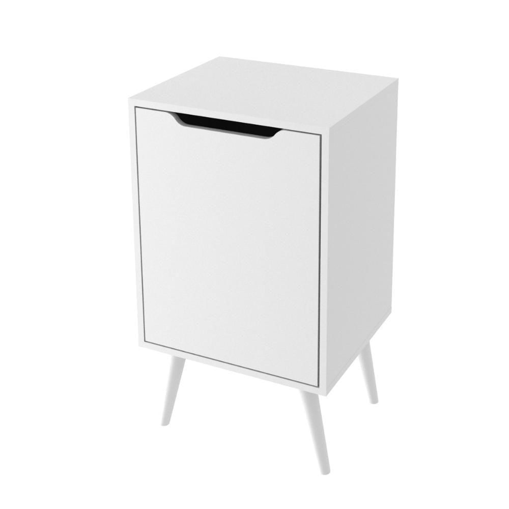 Gabinete Para Banheiro Branco Com 1 Porta Bn3641 Tecnomobili