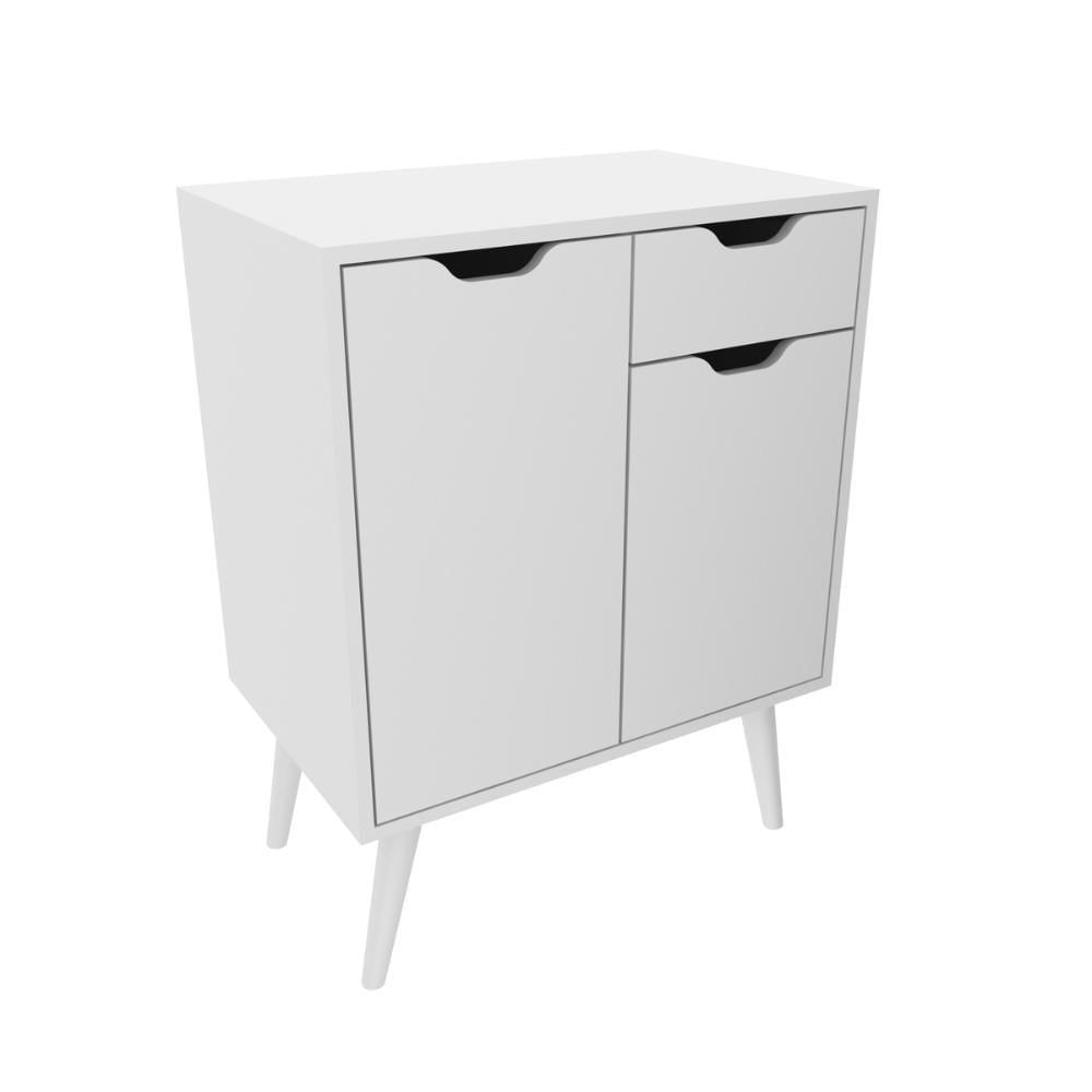 Gabinete Para Banheiro Com 2 Portas E 1 Gaveta Bn3637 Branco Tecnomobili