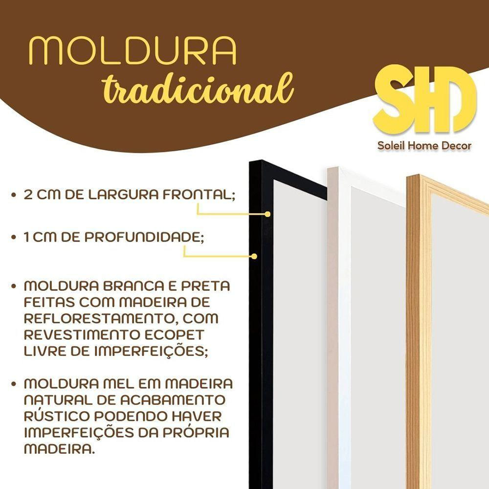 Kit 2 Quadros 25x60 Infantil Safari Estrelado Moldura Preta