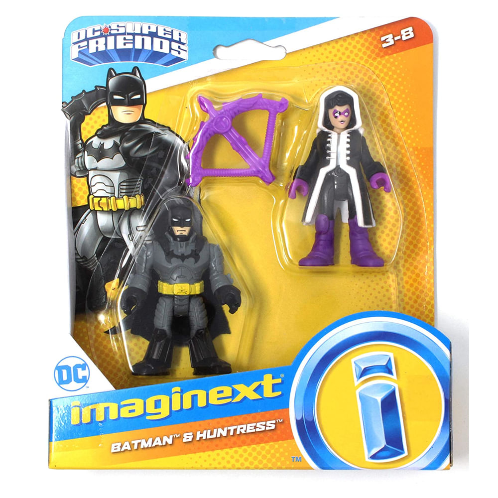 Imaginext Dc Super Friends Batman e Caçadora - Fisher Price