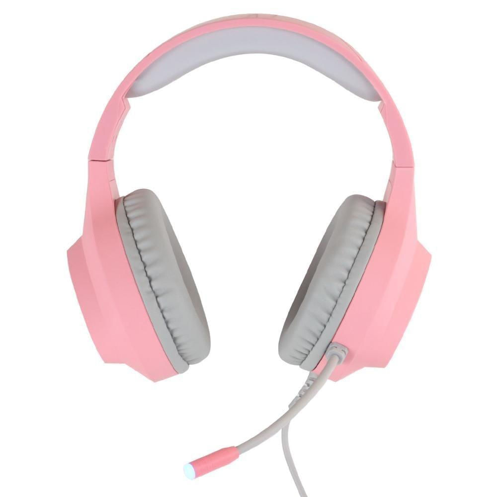 Fone Headset Gamer Chroma Usb 7.1 Rgb Rosa - Gh804