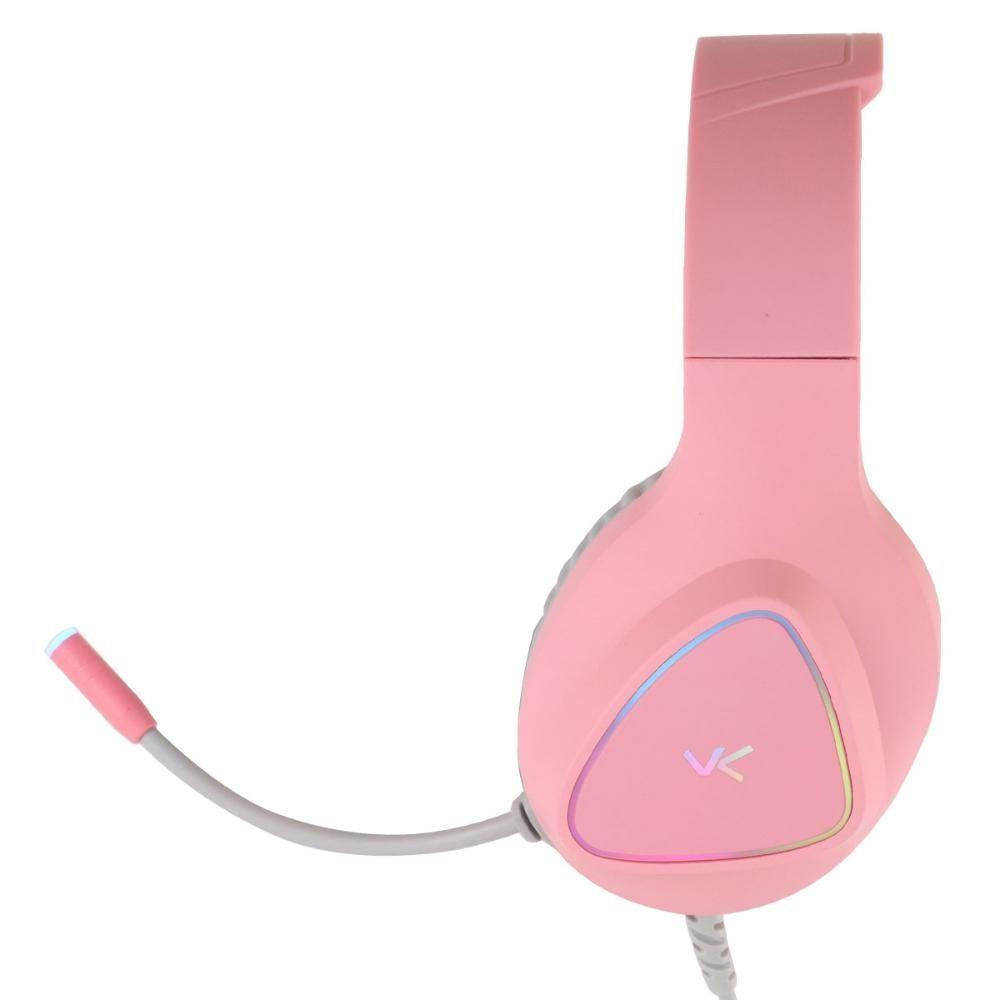 Fone Headset Gamer Chroma Usb 7.1 Rgb Rosa - Gh804