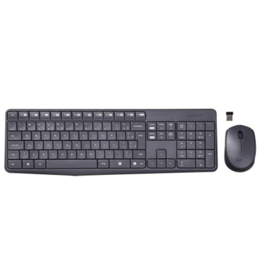 Kit Teclado E Mouse Sem Fio Logitech Mk235 Com Recpetor Nano