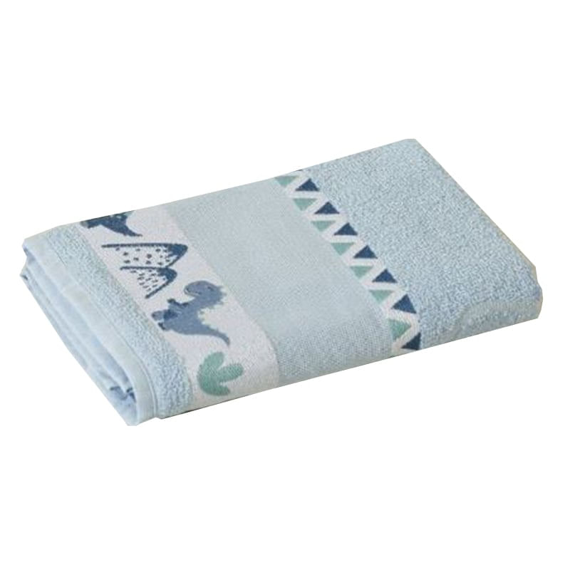 Toalha de Banho Infantil Jacquard para Bordar Funny LMPeter Azul