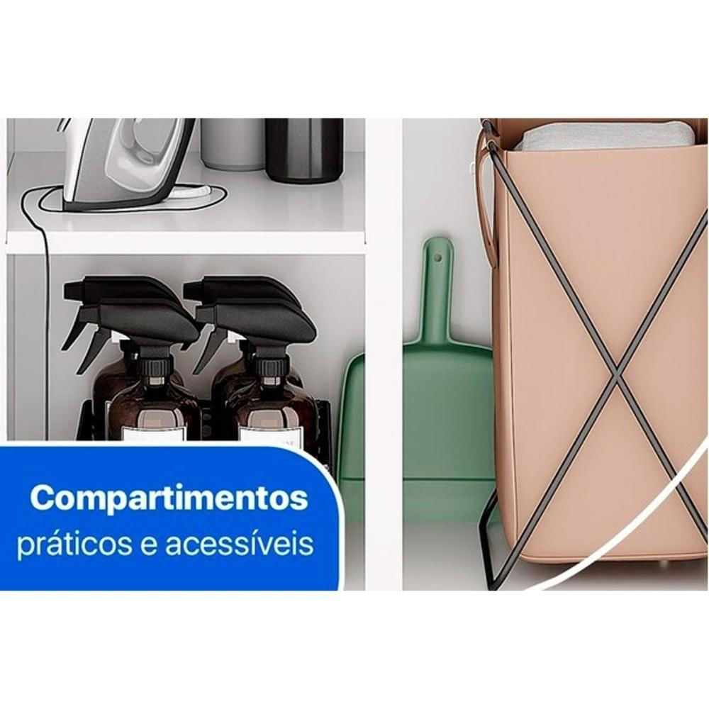 Balcão Lavanderia Duo Duplo Médio C- 2 Portas Branco - Telasul