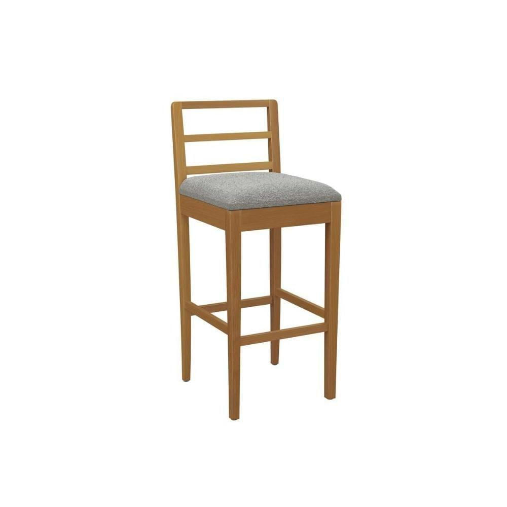 Banqueta Sala De Jantar Sofia Madeira Maciça 1bmm002ca 1 Un Carvalho-boucle Cinza - Kappesberg
