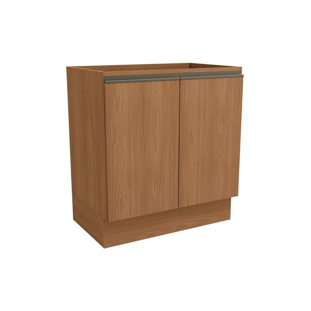 Balcão De Cozinha Modulado Maxxi G744 C- 2 Portas S- Tampo 80cm Canela - Kappesberg