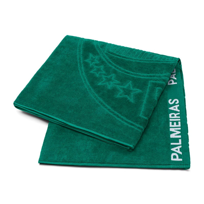 Toalha de Banho Buettner Jacquard Veludo Futebol Palmeiras 70cmx140m Verde